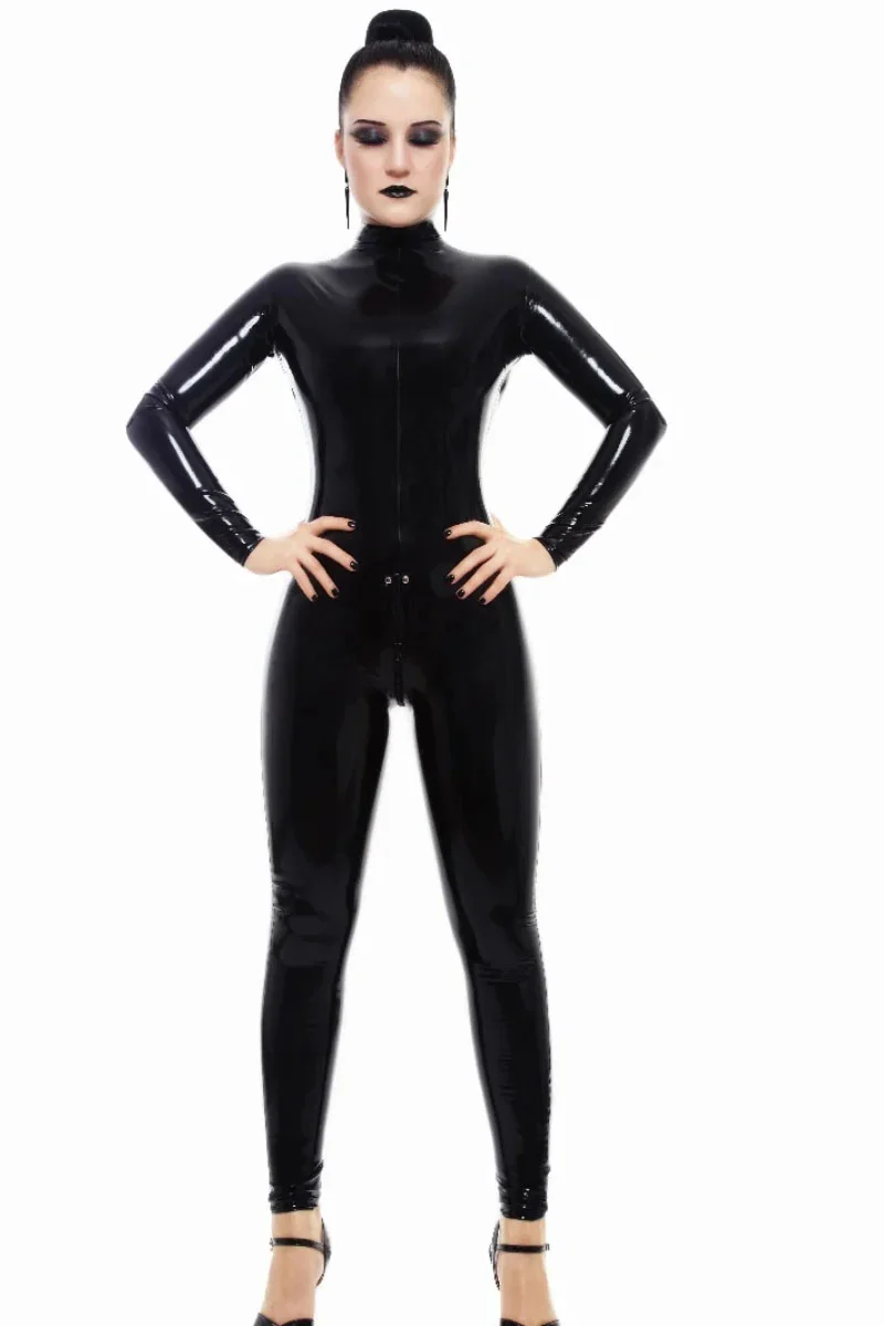 classic black latex catsuit with sleek design hj shs 608 1 classic black latex catsuit with sleek design hj shs 608 1