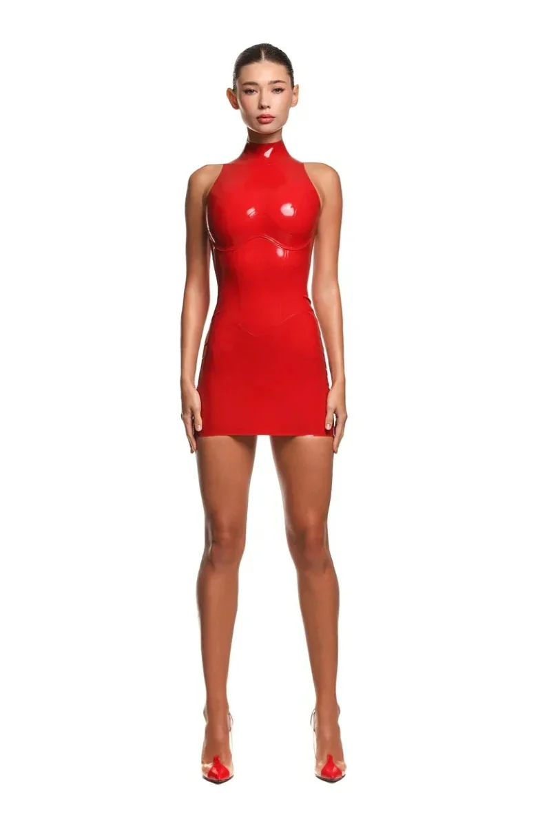 latex dress casey red hjas1030 1 latex dress casey red hjas1030 1