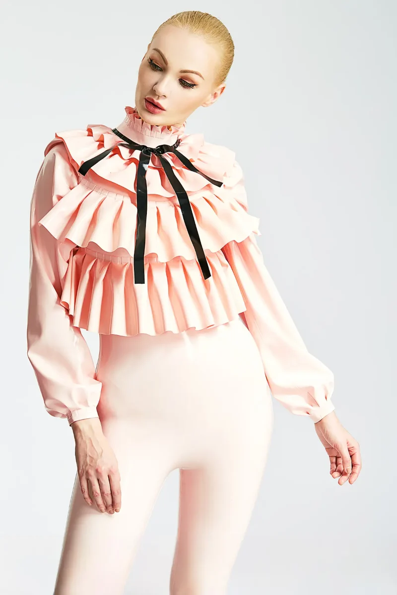 latex frills galore shirtstyle female kkp600 1 latex frills galore shirtstyle female kkp600 1