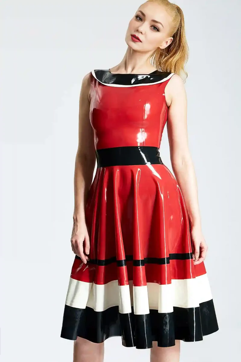 latex horizontally yours fullskirt dress kkp745 1