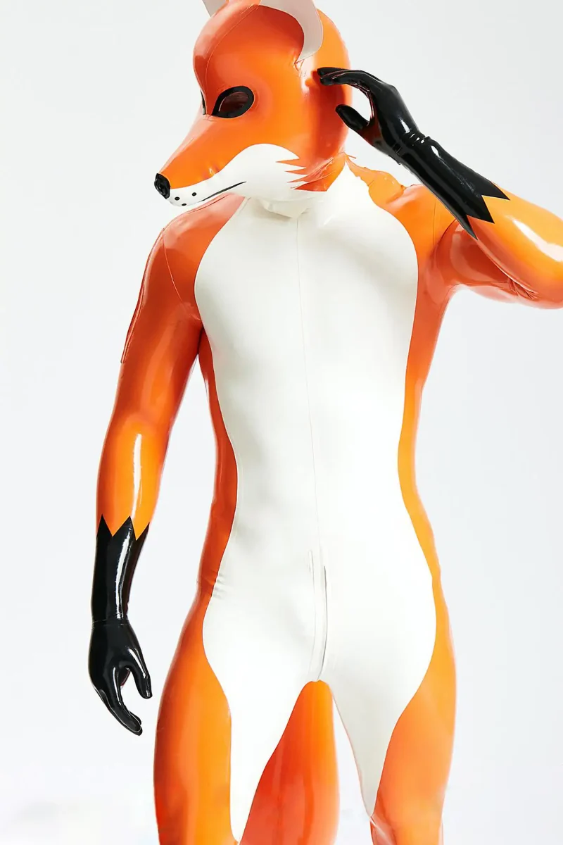 latex male fox trotter shoulderzipper catsuit with inflatable tail kkp33 1 latex male fox trotter shoulderzipper catsuit with inflatable tail kkp33 1