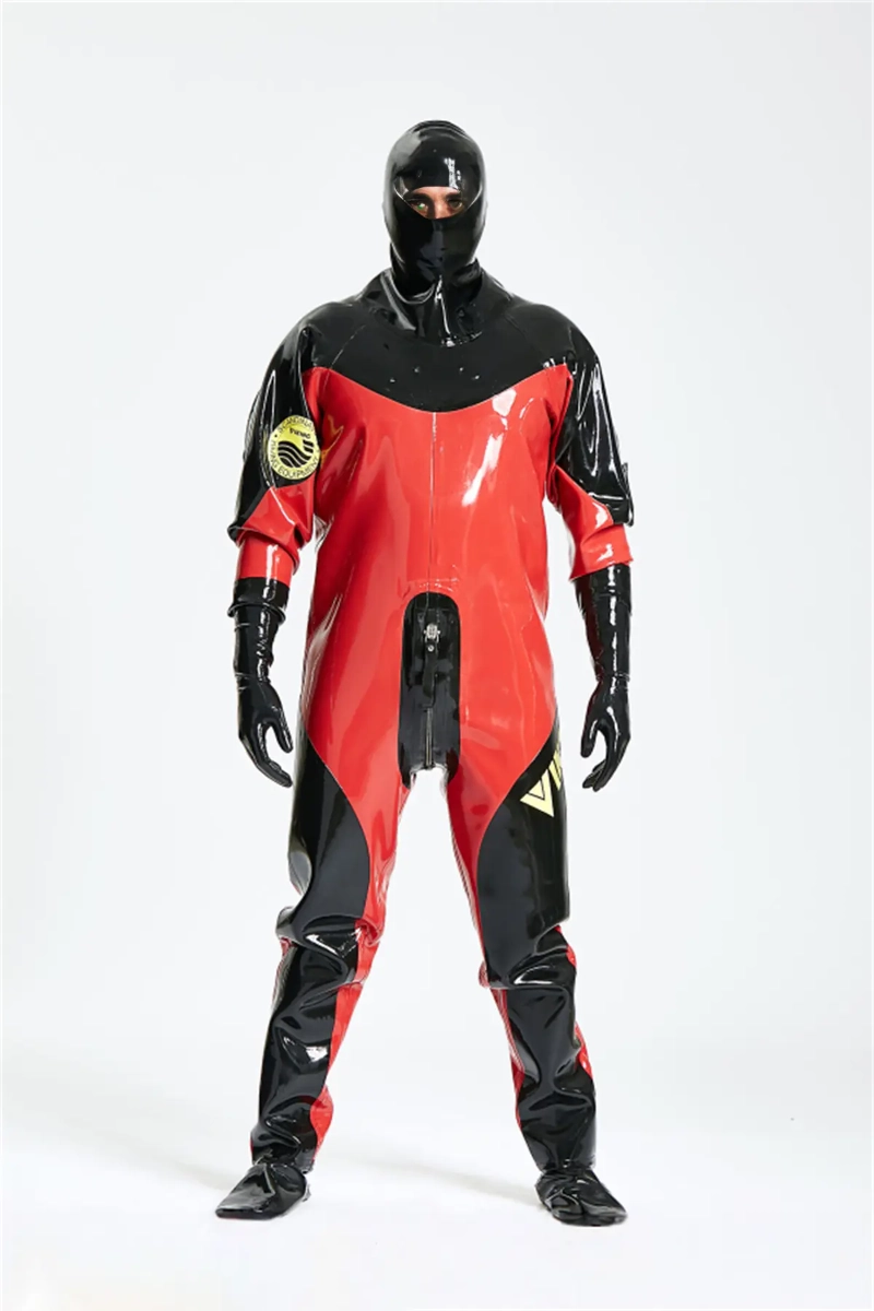 Latex Male Heavy Duty Latex Viking Drysuit Latex Male Heavy Duty Latex Viking Drysuit