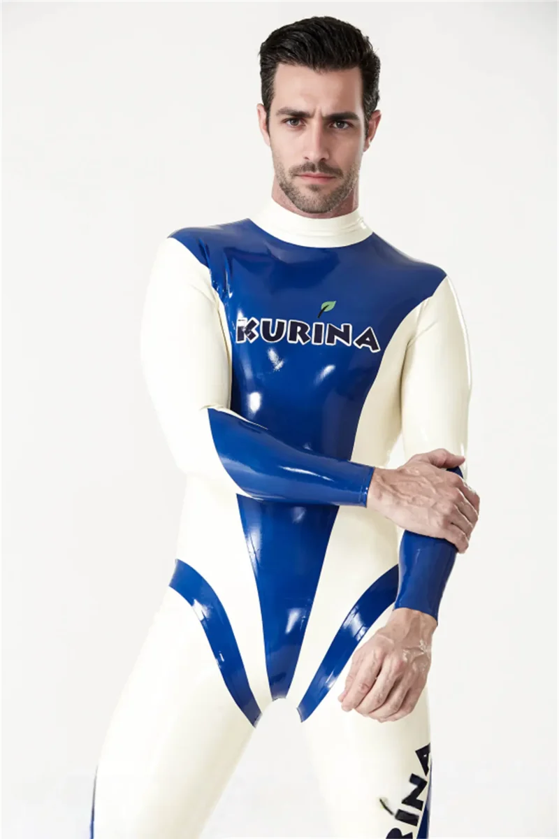 latex male kurina back zipper catsuit kkp84 1