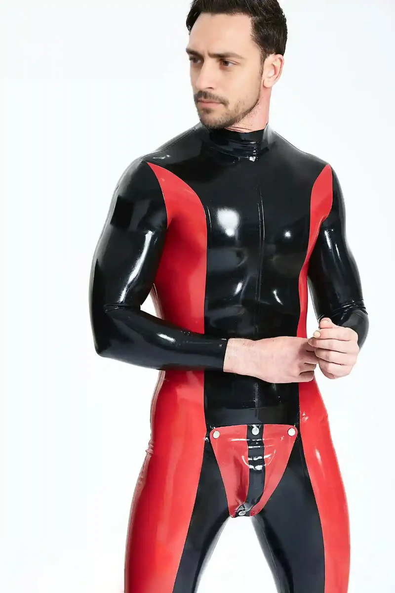 latex male sideswiper codpiece catsuit kkp208 1 latex male sideswiper codpiece catsuit kkp208 1