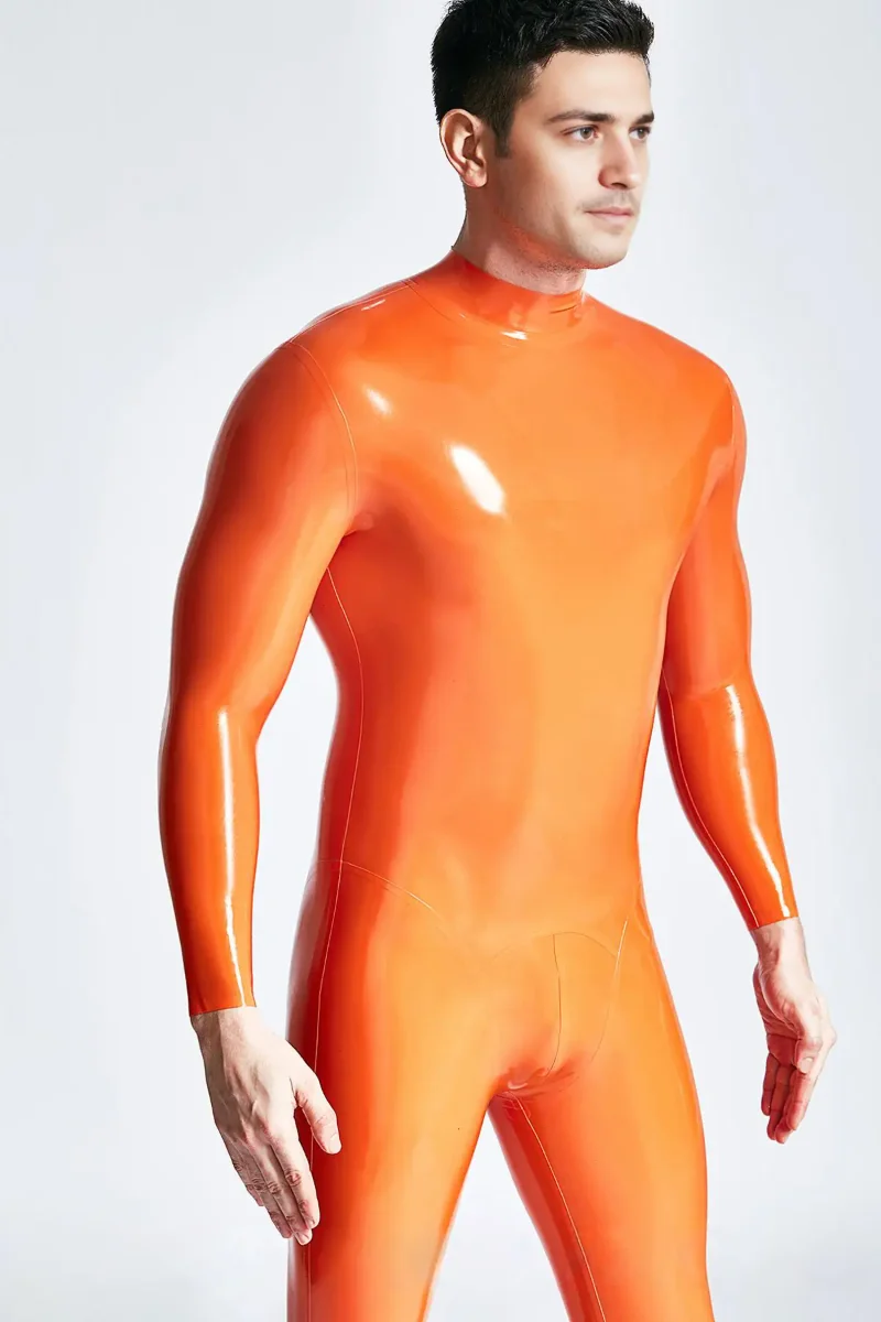 latex male standard back zip latex catsuit kkp9 1
