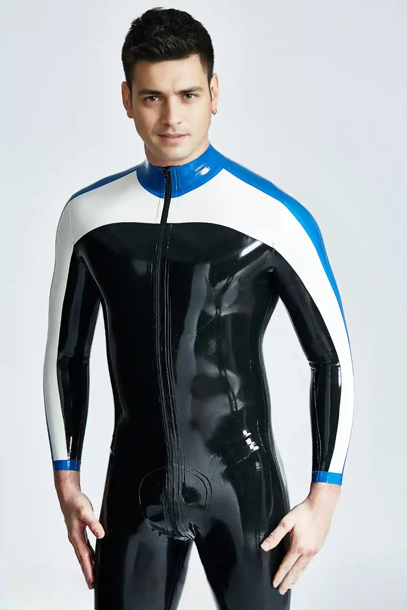 latex male streamliner front throughzipper catsuit kkp158 1 latex male streamliner front throughzipper catsuit kkp158 1